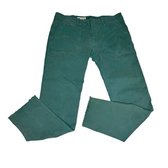 Nili Lotan 111/88 80NL Tomboy Straight Leg Sage Green Pants 4 - Picture 1 of 11